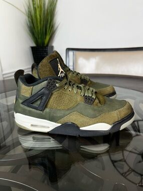 Nike Air Jordan Air Jordan 4
Olive Suede Low Top Men's
Sz 11.5